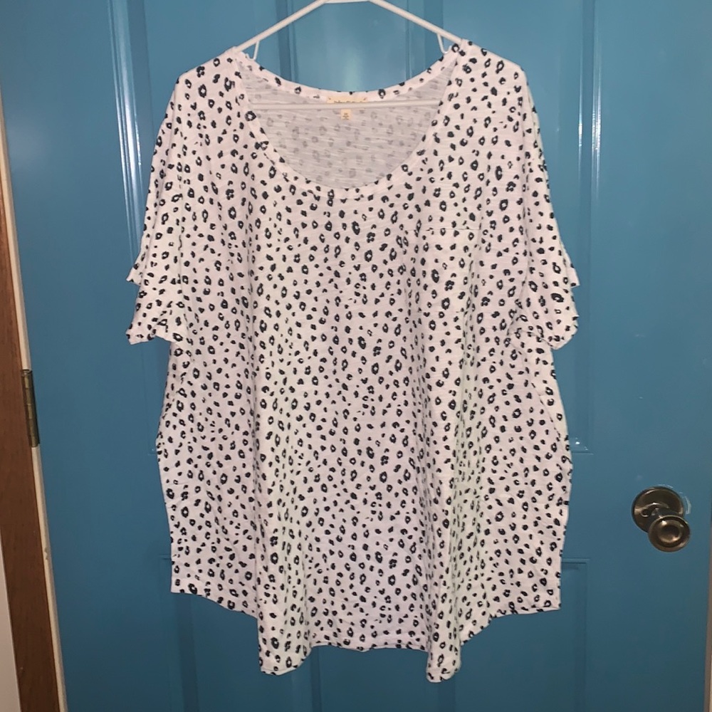 Animal Print 3X Top